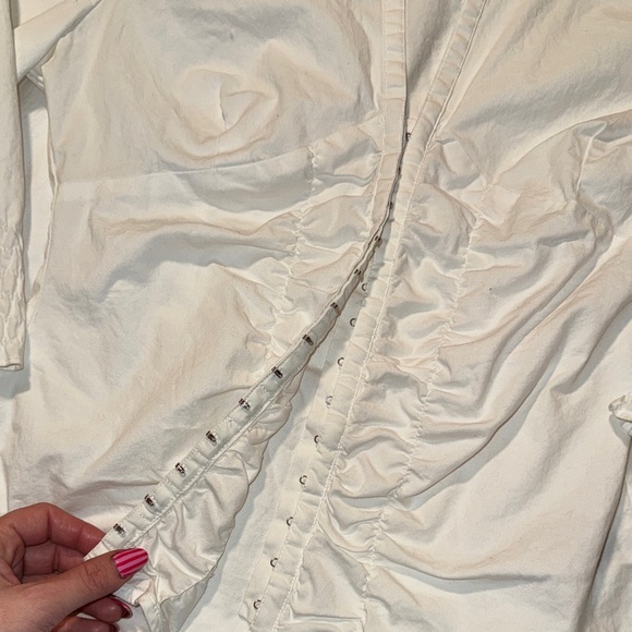 White Ruched Top - Picture 3 of 6